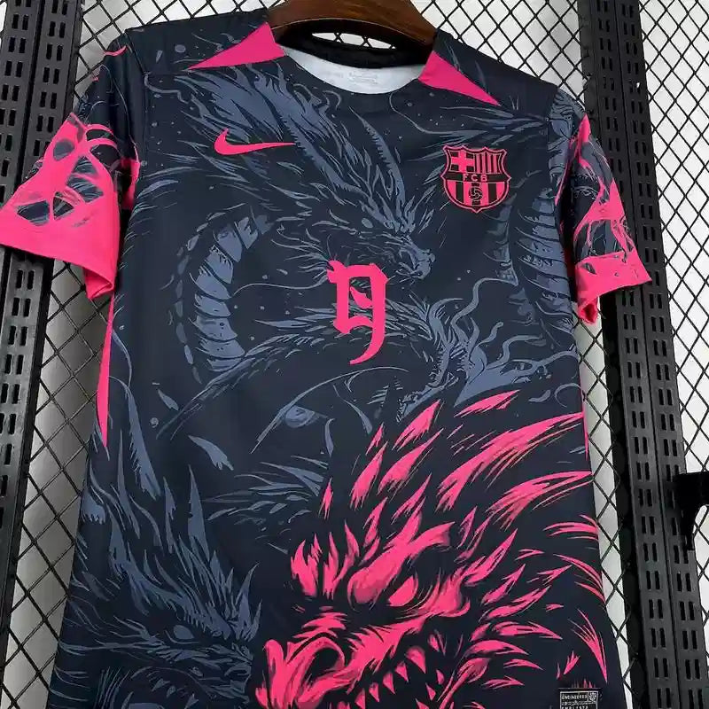 2025/2026 Barcelona Special Edition Dark and Pink Football Shirt