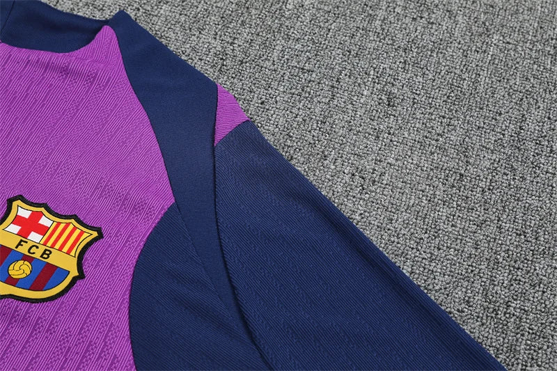 2025/2026 Barcelona Purple Half-Pull Tracksuit