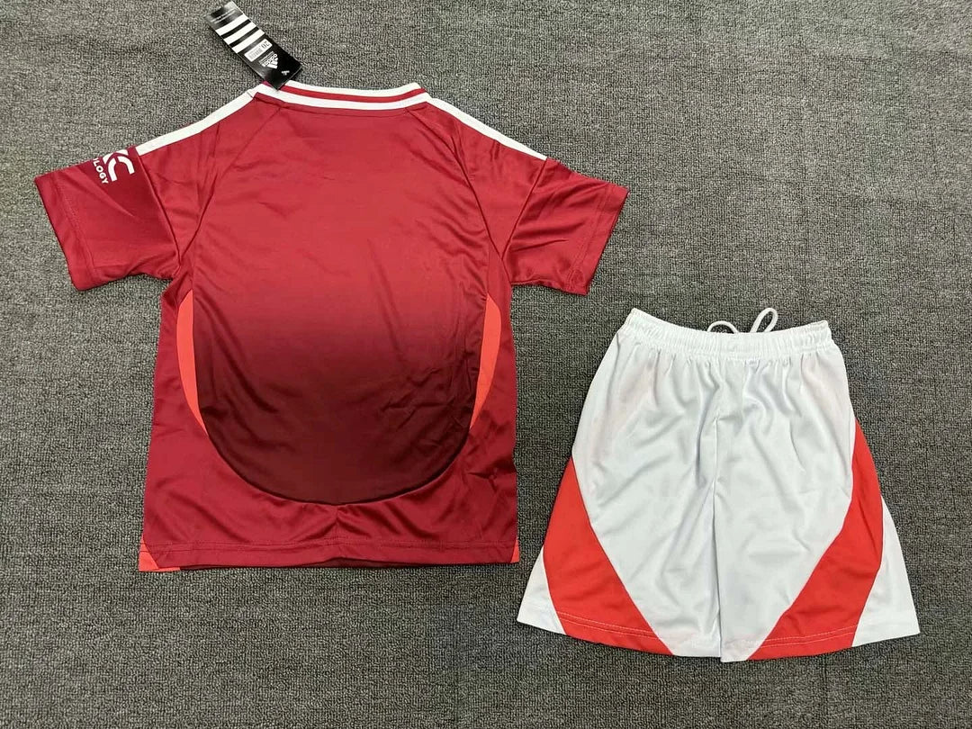2024/2025 Kids Size Manchester United Home Football Shirt 1:1 Thai Quality