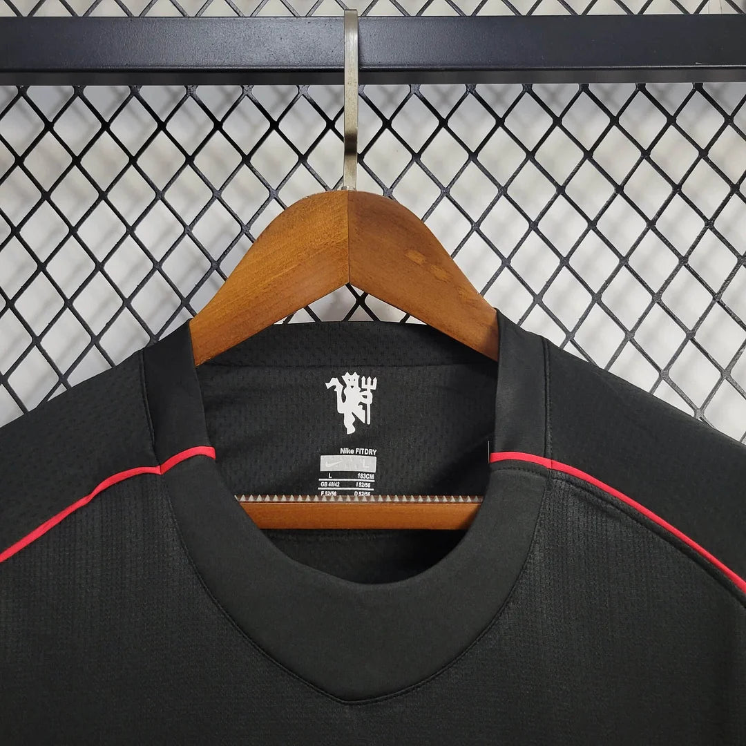 2007/2008 Retro Manchester United long Sleeve Soccer Jersey Third Away 1:1 Thai Quality