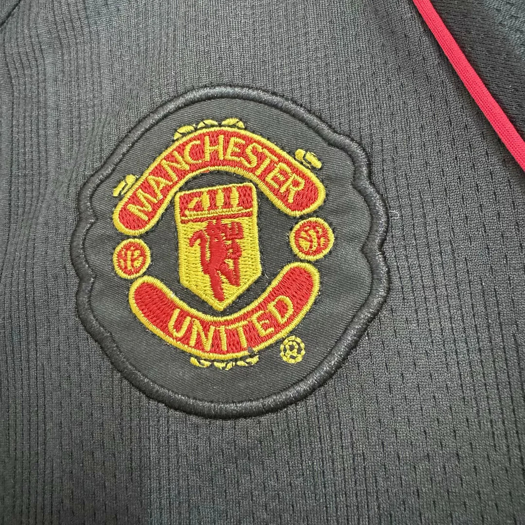 2007/2008 Retro Long Sleeve Manchester United Away Football Shirt Kids Size