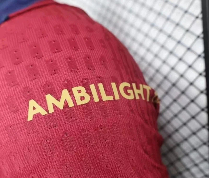 2024/2025 Long Sleeve Player Version Barcelona Home Jersey 1:1 Thai Quality