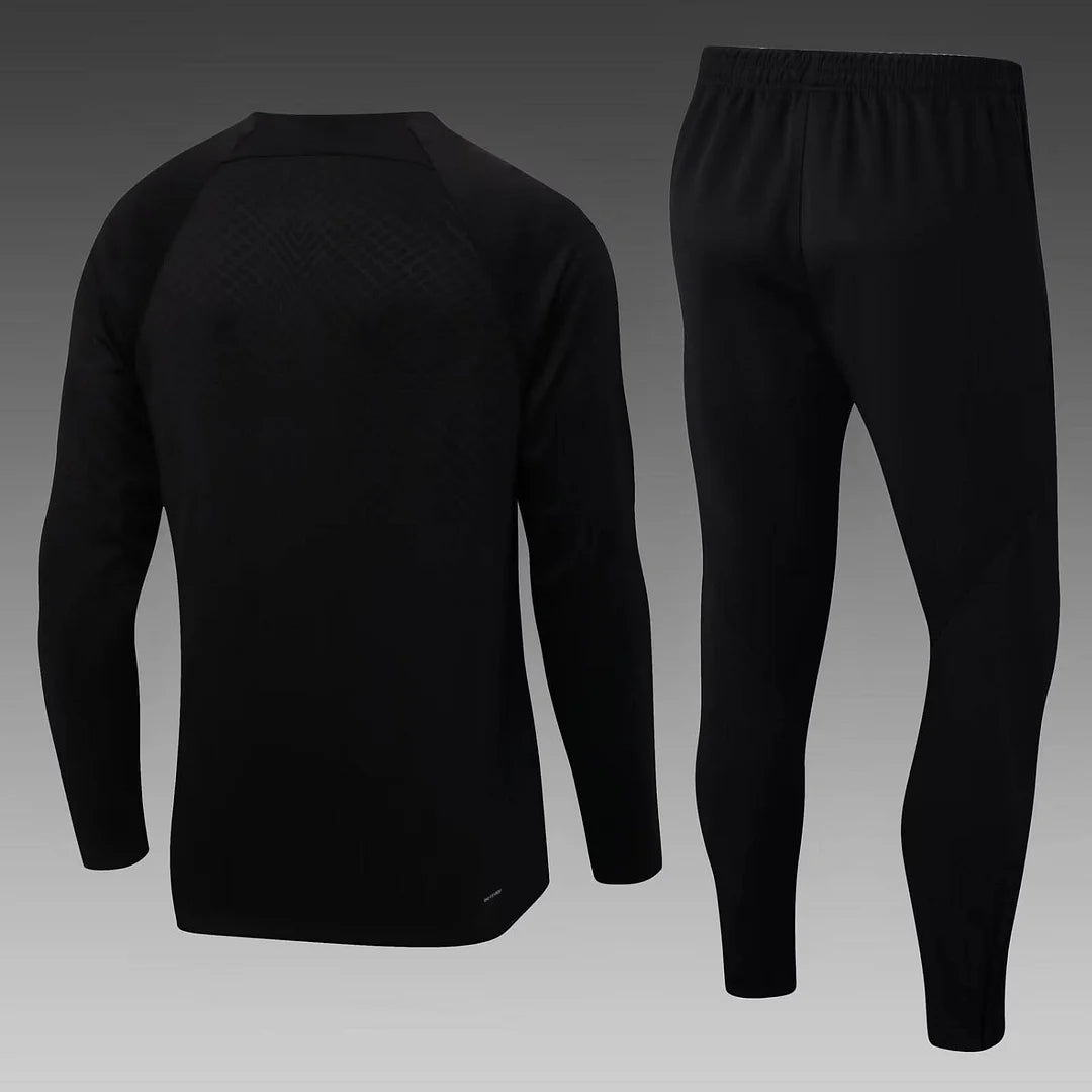 2022/2023 Psg Paris Saint-Germain Half-Pull Tracksuit Black