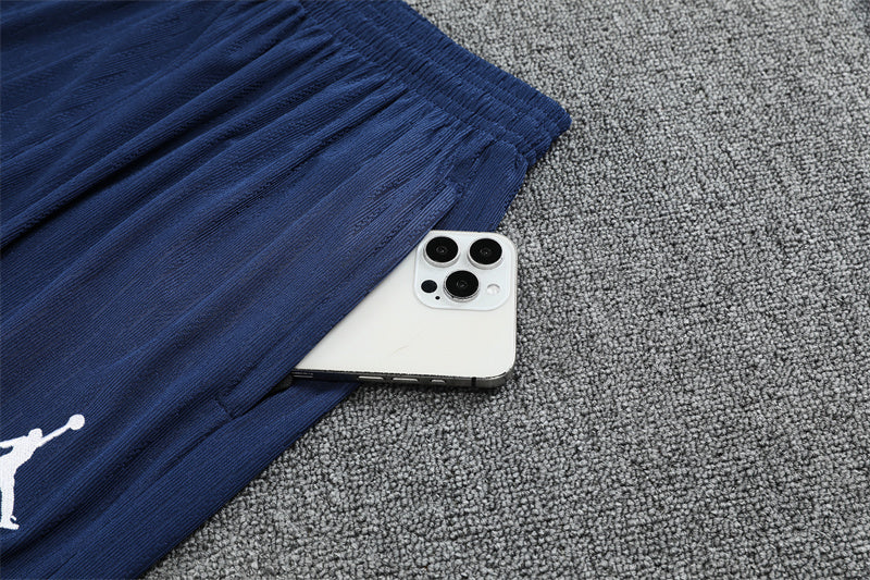 2025/2026 PSG Paris Saint-Germain Blue Half-Pull Tracksuit