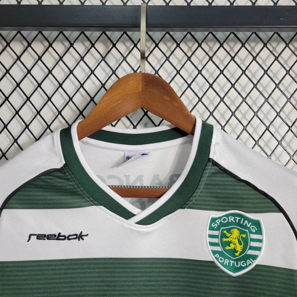 2001/2003 Retro Long Sleeve Sporting Lisbon Home Football Shirt