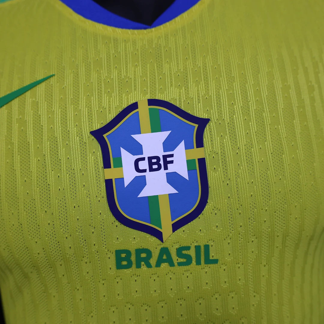 2025 Brazil Home Soccer Jersey - Player Version