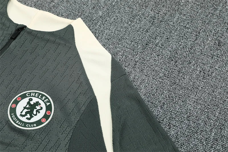 2025/2026 Chelsea Half-Pull Tracksuit Grey