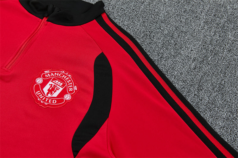 2026/2027 Manchester United Red Half-Pull Tracksuit