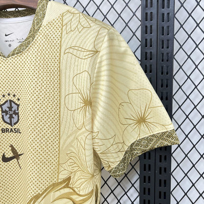 2026 Brazil Arara Gold Special Edition Football Shirt