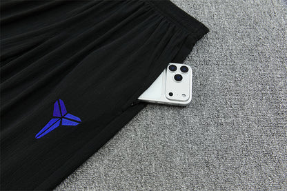 2025/2026 Barcelona Black Blue Half-Pull Tracksuit