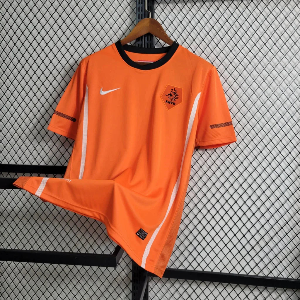 2010 Retro Netherlands Home Football Shirt