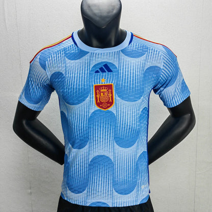 2022 FIFA World Cup Spain Away Soccer Shirt - Player Version