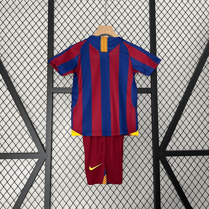 2005/2006 Retro Kids Size Barcelona Home Football Shirt 1:1 Thai Quality
