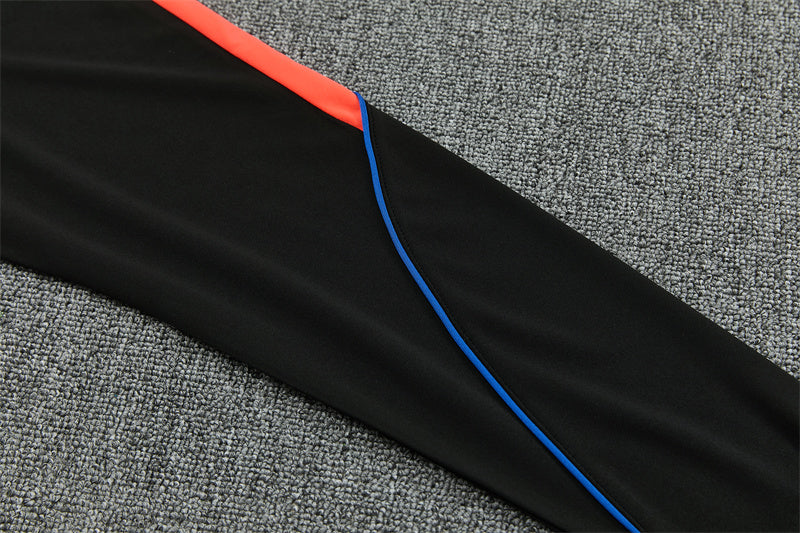 2026/2027 PSG Paris Saint-Germain Black Orange Half-Pull Tracksuit