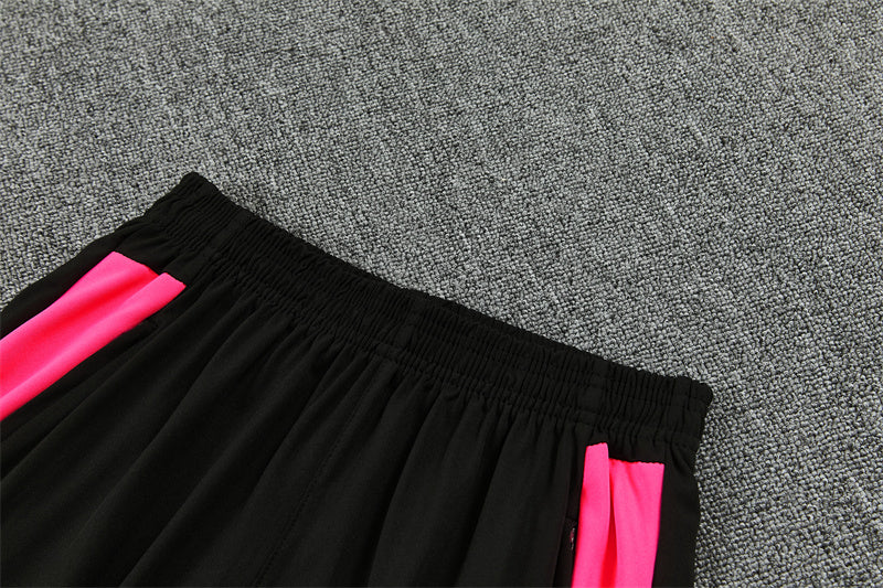 2026/2027 Portugal Black Pink Half-Pull Tracksuit
