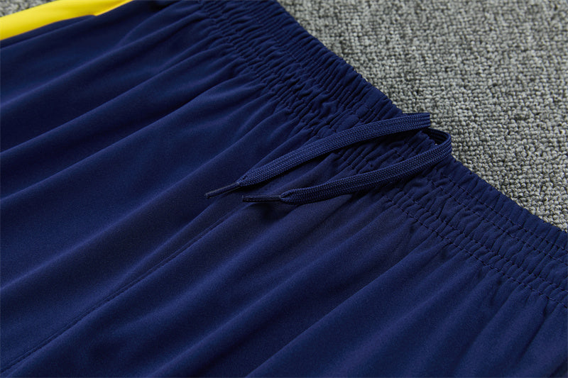2026/2027 Brazil Dark Blue Half-Pull Tracksuit