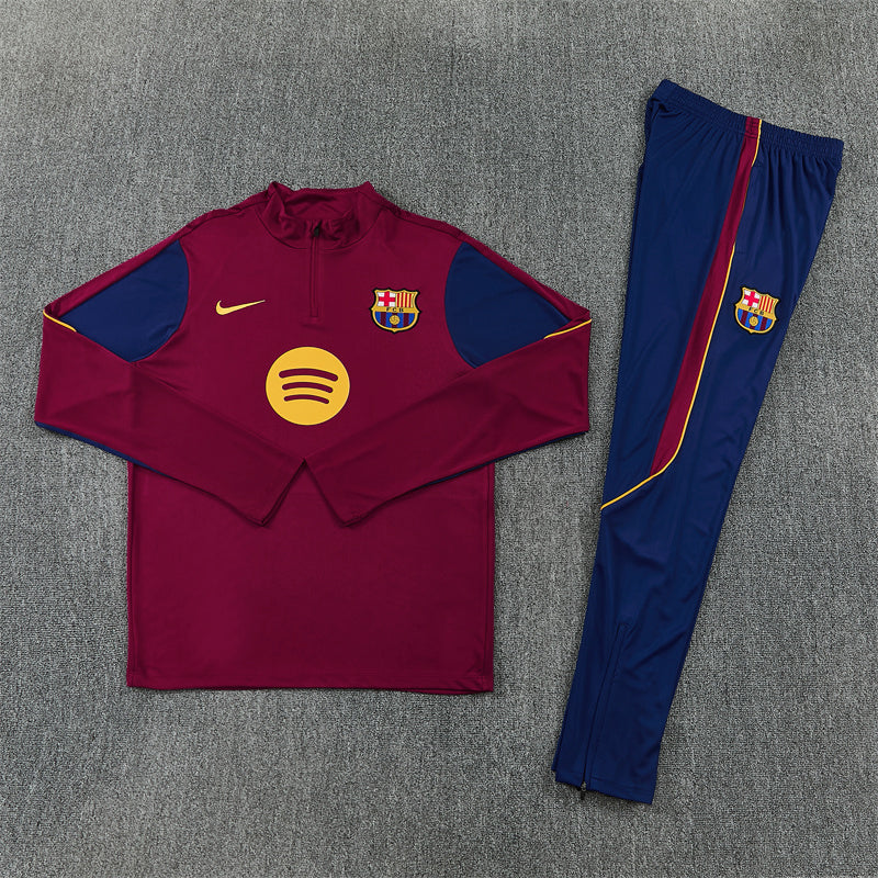 2026/2027 Barcelona Red Half-Pull Tracksuit