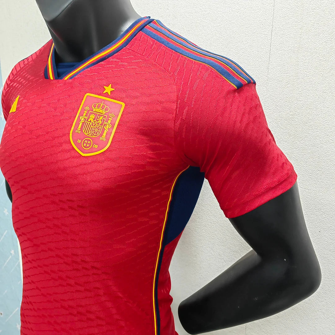 2022 FIFA World Cup Spain Home Soccer Shirt - Player Version