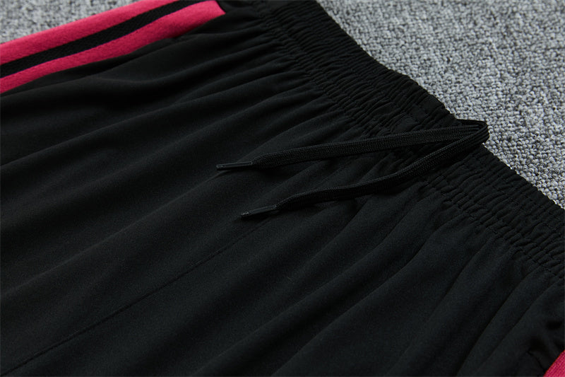 2026/2027 Real Madrid Black Pink Half-Pull Tracksuit