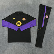 2026/2027 Barcelona Black Purple Half-Pull Tracksuit