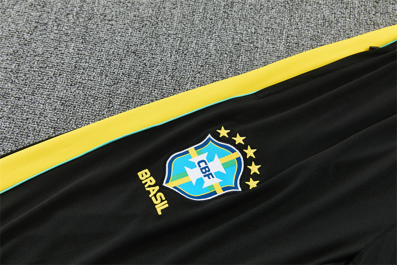 2026/2027 Brazil White Black Half-Pull Tracksuit