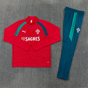 2026/2027 Portugal Red Green Half-Pull Tracksuit