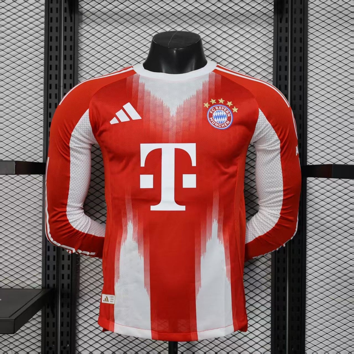 2025/2026 Player Version Long Sleeve Bayern Munich Home Football Shirt