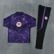 2026/2027 Barcelona Purple Kobe Half-Pull Tracksuit
