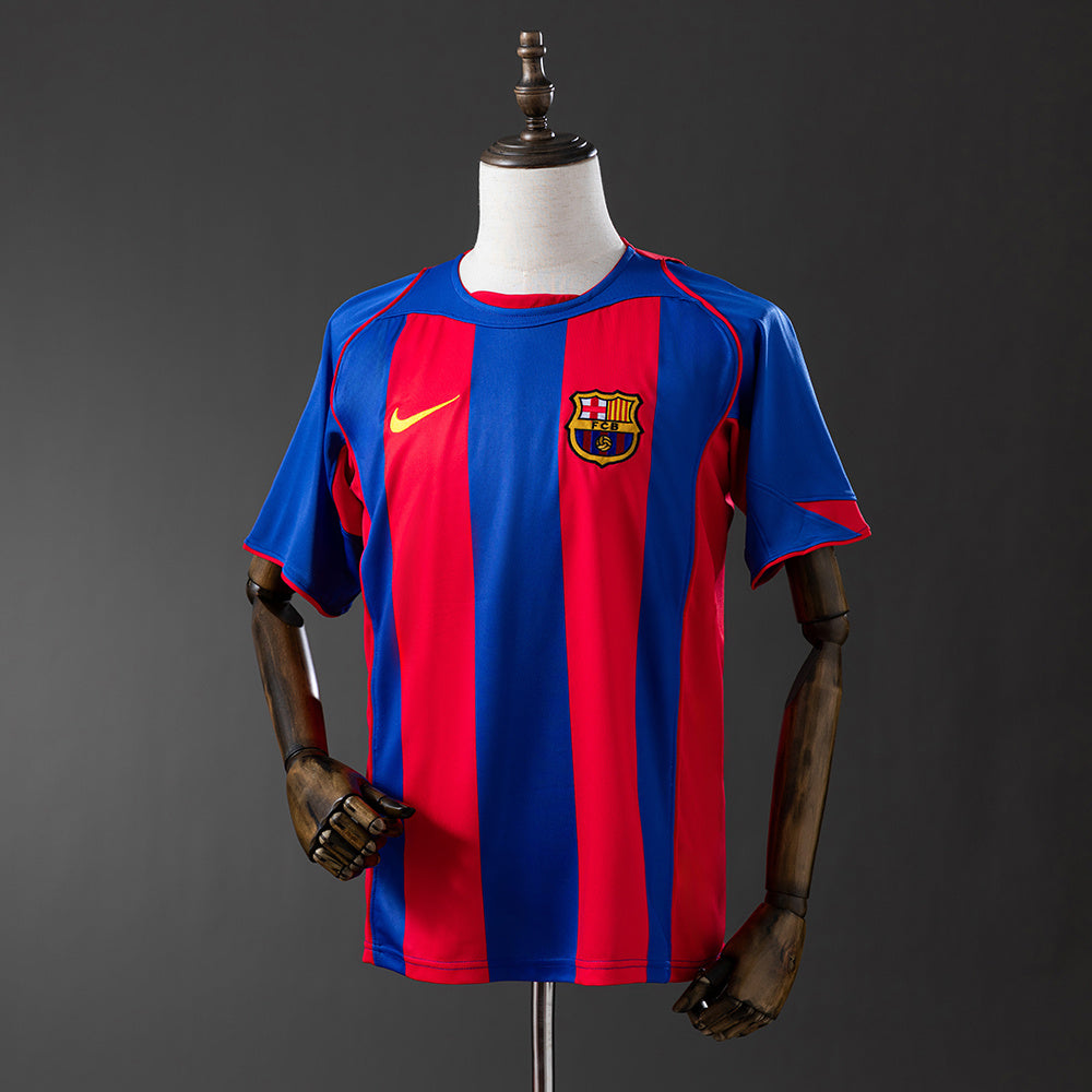 2004/2005 Retro Barcelona Home Football Shirt
