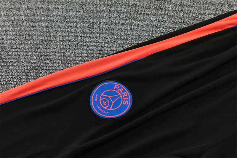 2026/2027 PSG Paris Saint-Germain Black Orange Half-Pull Tracksuit