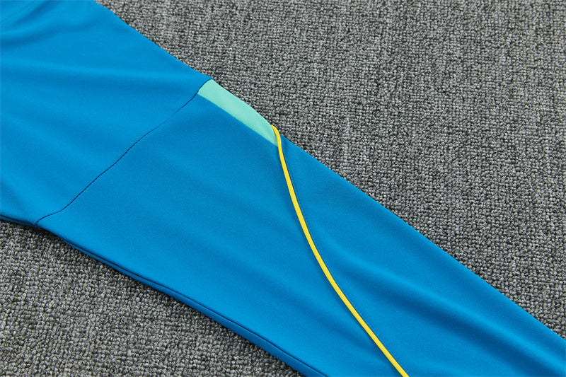 2026/2027 Brazil Blue Half-Pull Tracksuit