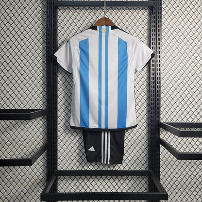 2022 Argentina Home Football Shirt Kids Size