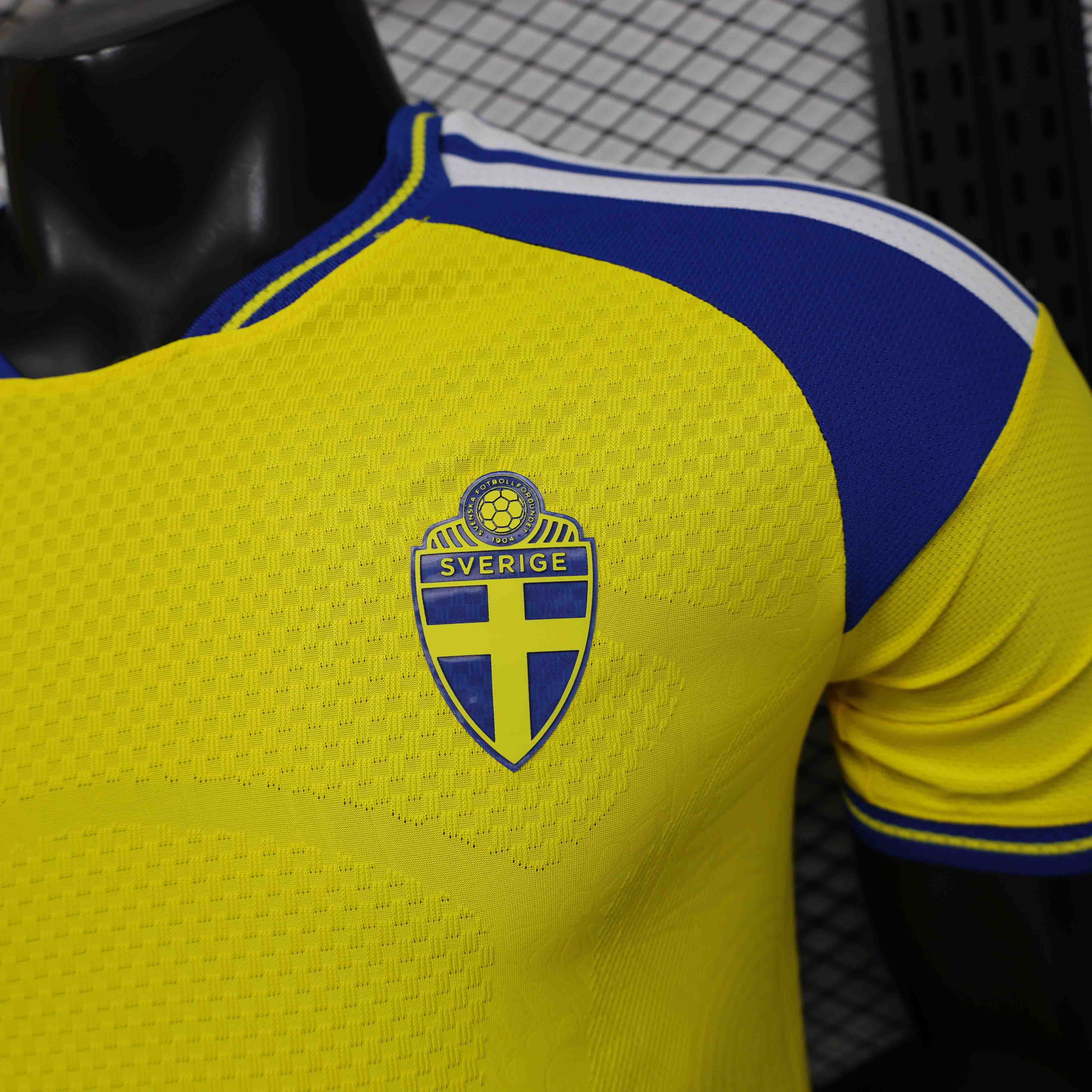 2026 Sweden Home World Cup Football Player Version Jersey
