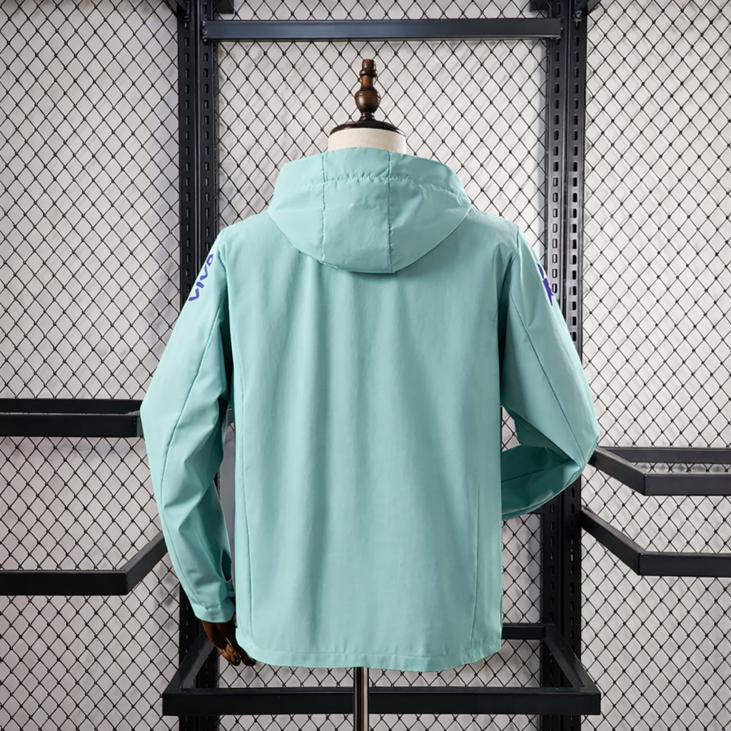 2026 Brazil Windbreaker Green Cyan Jacket