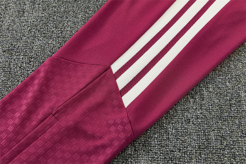 2026/2027 Real Madrid Red Pink Half-Pull Tracksuit