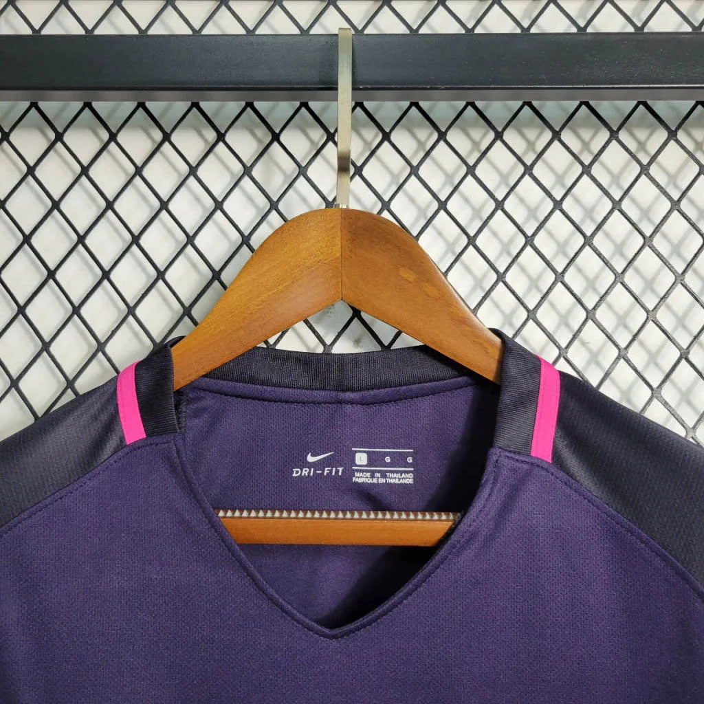 2016/2017 Retro Long Sleeve Barcelona Away Football Shirt 1:1