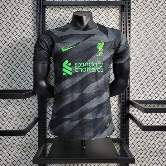 2023/2024 Liverpool Goalkeeper Black Soccer Jersey 1:1 Thai Quality - Player Version