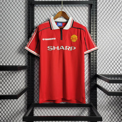1998/1999 Retro Manchester United Home Football Shirt 1:1 Thai Quality