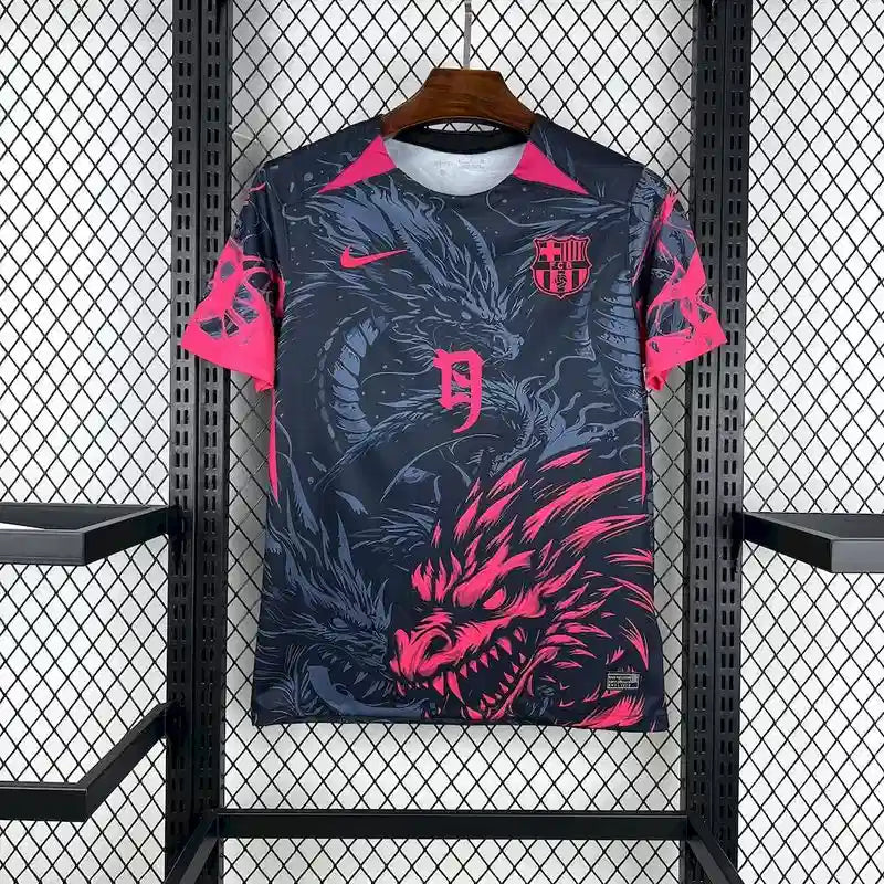2025/2026 Barcelona Special Edition Dark and Pink Football Shirt