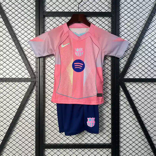 2025/2026 Kids Size Barcelona Special Edition Pink Football Shirt