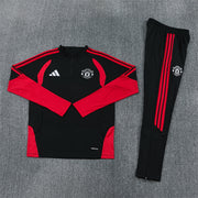 2026/2027 Manchester United Black Half-Pull Tracksuit