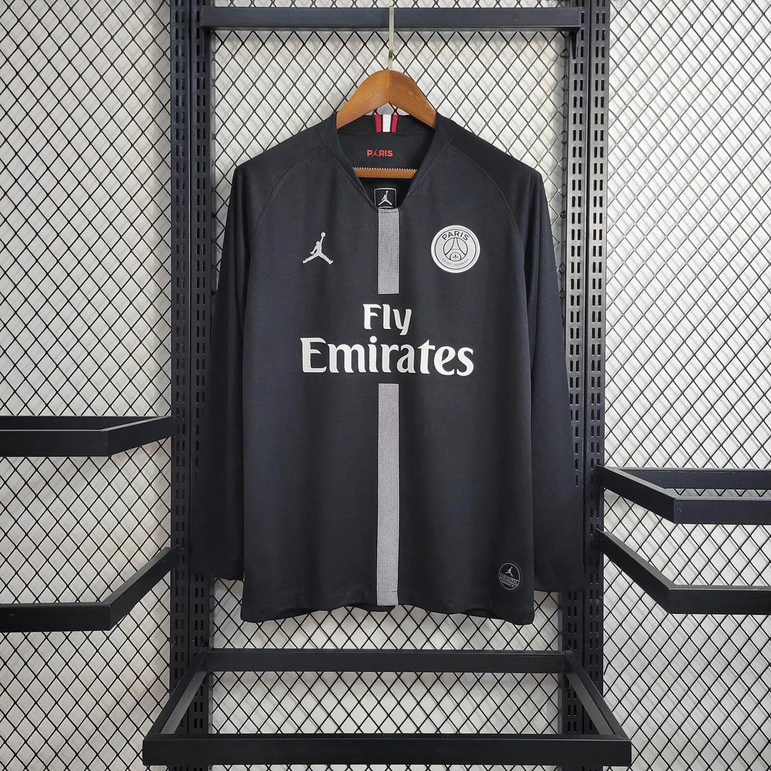 2018/2019 Retro Long Sleeve Paris Saint-Germain Home Football Shirt