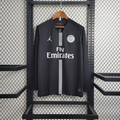 2018/2019 Retro Long Sleeve Paris Saint-Germain Home Football Shirt