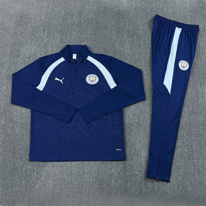 2026/2027 Manchester City Blue Half-Pull Tracksuit