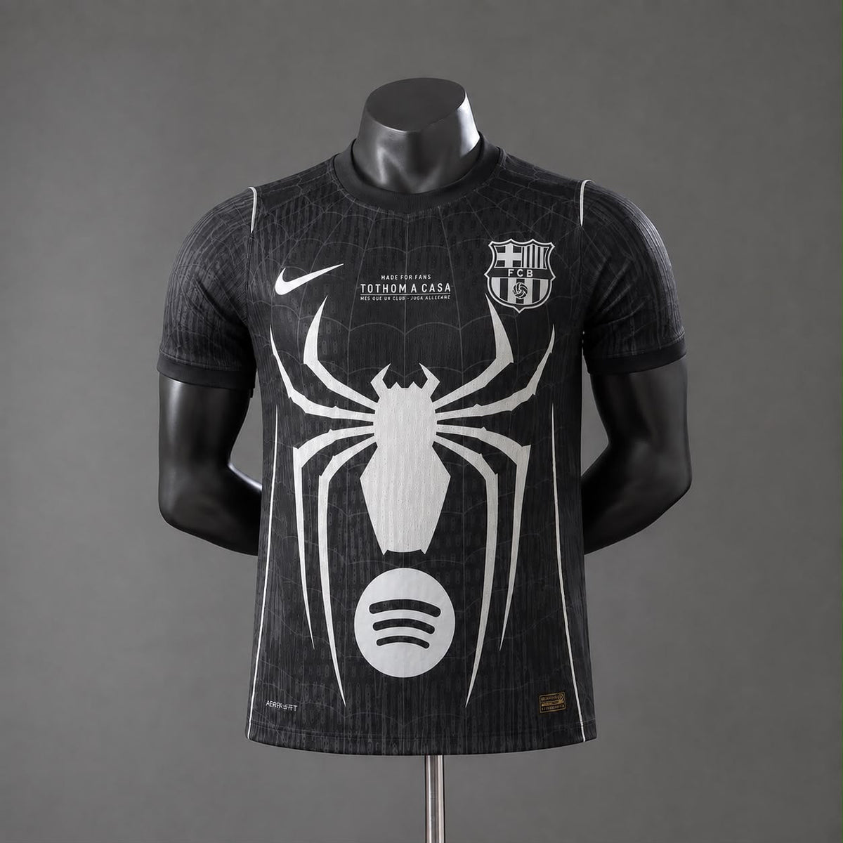 2026/2027 Barcelona X Spiderman Player Version Black Football Shirt