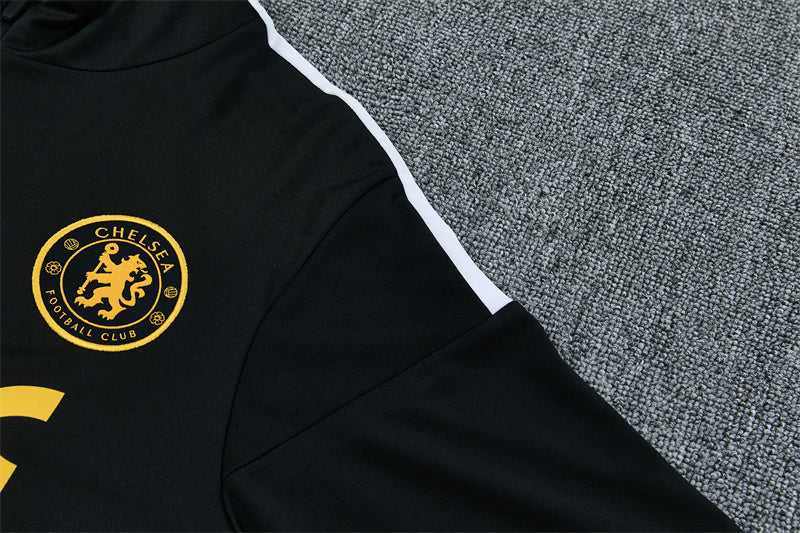 2026/2027 Chelsea Black Half-Pull Tracksuit