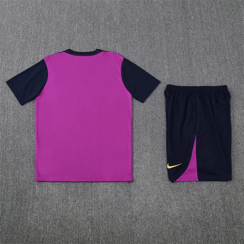 2025/2026 Barcelona Training Wear Purple Set Shirt
