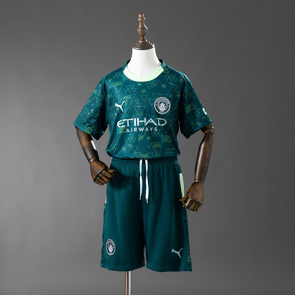 2025/2026 Manchester City Fourth Away Football Shirt Kids Size