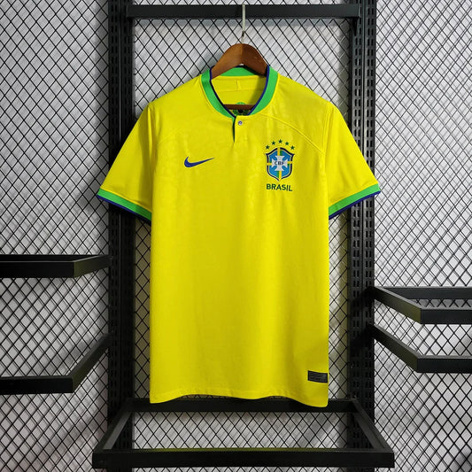 2022 World Cup Brazil Home Soccer Jersey