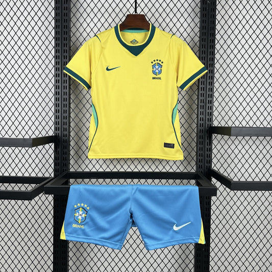 2026 Brazil Home World Cup Football Shirt Kids Size
